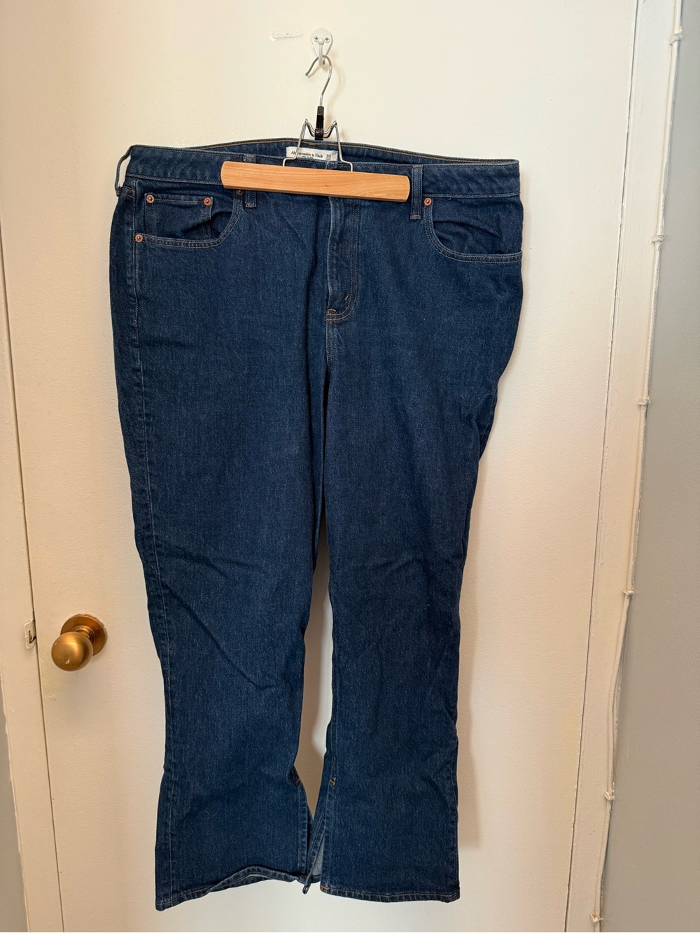Abercrombie & Fitch Dark Blue Bootcut Women's Jeans